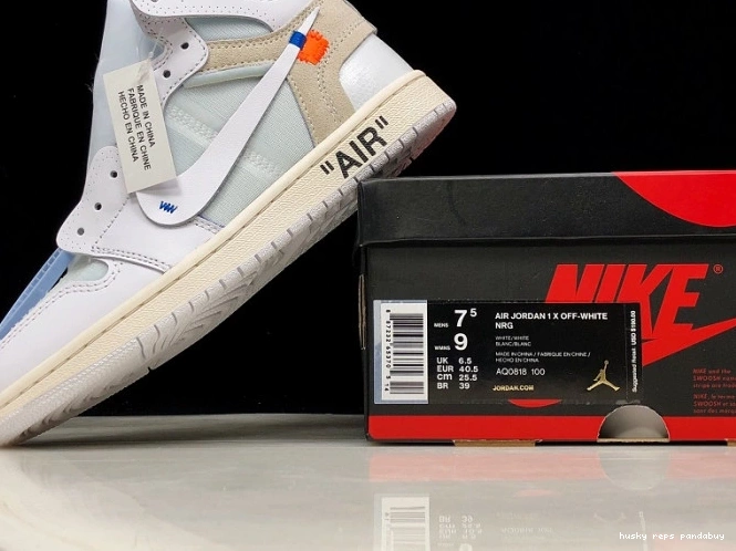 Rep Husky Air Jordan 1 AQ0818-100 White High Retro Off-White 0724